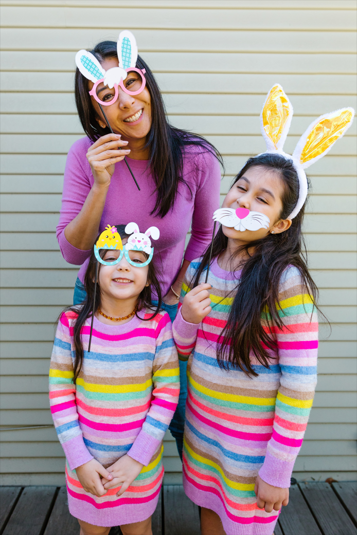 Smiling dental family